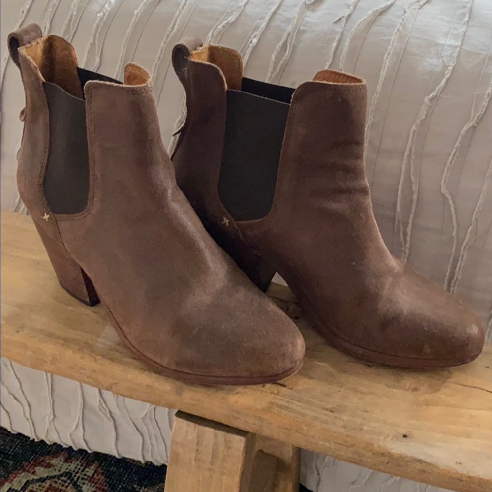 Rag & Bone Leather Walker Booties